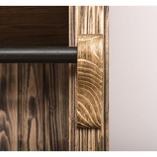 rusztikus mediterran konyvesszekreny letraval polcos tomorfa videki antikolt country nappali konyvszekreny vintage regies butor butorok lameridiana olasz toszkan mediterran lakberendezes lameridiana polcos.jpg